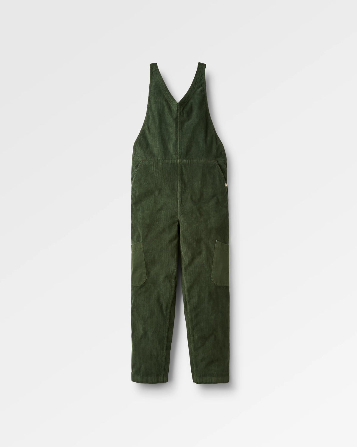 Refuel Cotton Cord Dungarees - Fir Tree - Flatlay