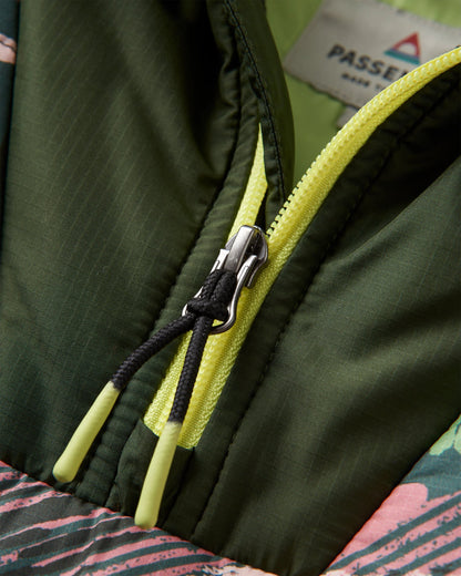 Ocean Insulated Anorak - Abstract Mountain Fir Tree - Flatlay