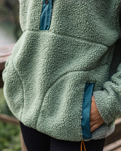 Calla Hooded Polar-Lined Fleece - Pistachio - Lifestyle