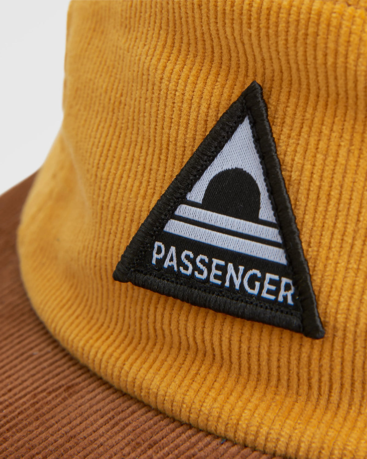 Fixie Cord 5 Panel Cap - Golden Spice - Flatlay