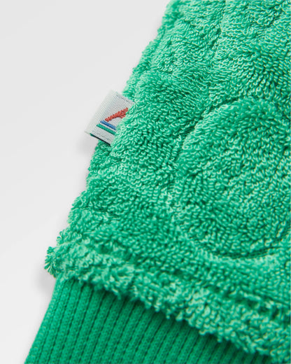 Vibes Textured LS Top - Green Spruce - Flatlay