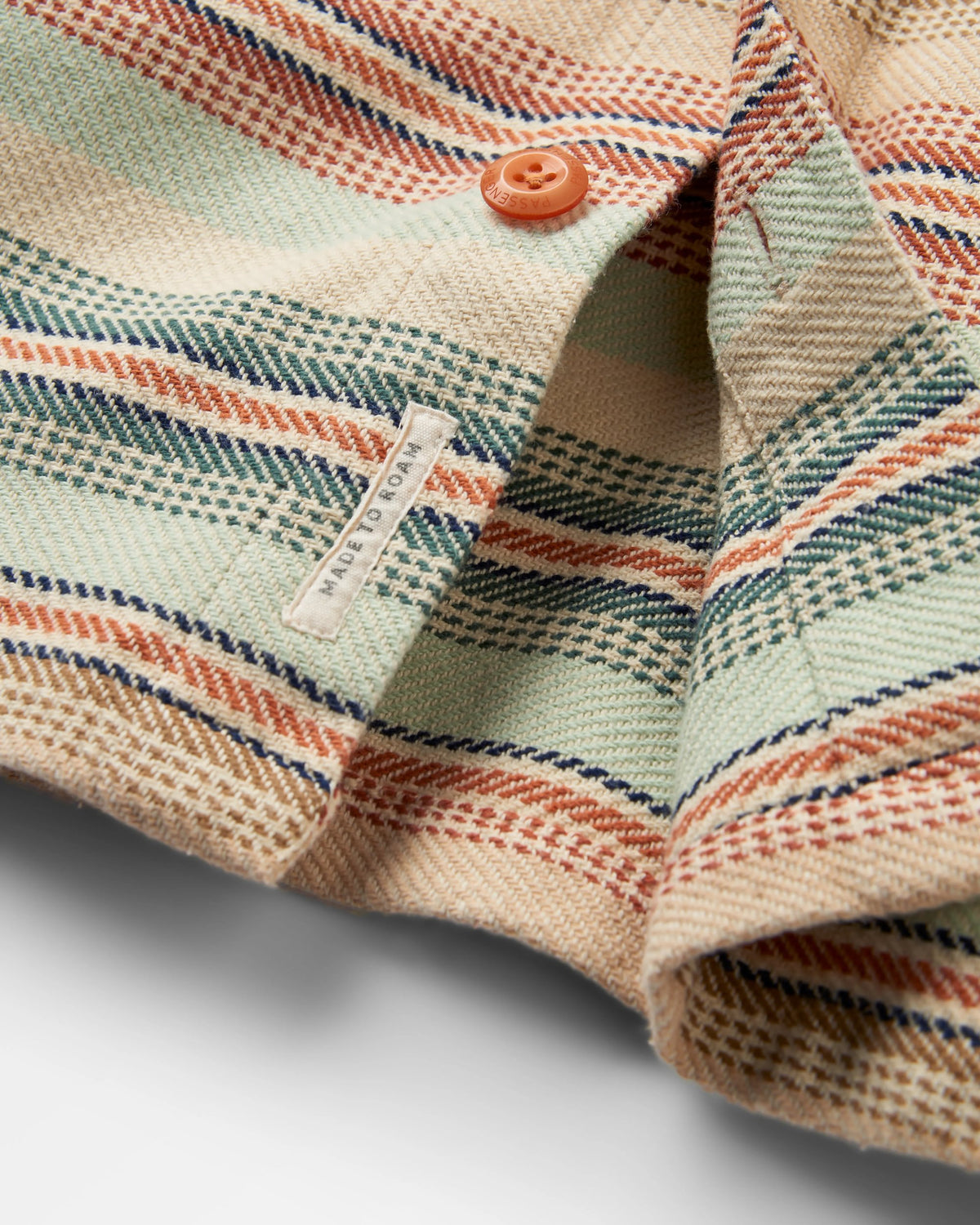 Island Twill Shirt - Birch Beach Stripe - Flatlay