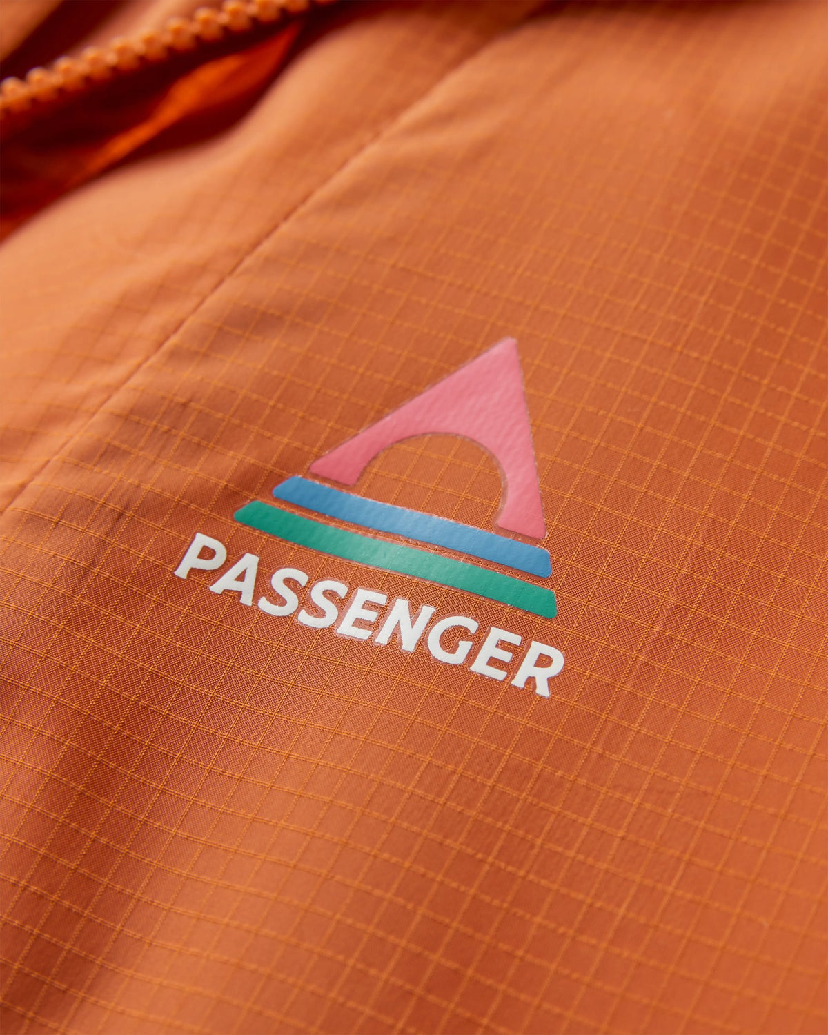 Gusto Windshell Jacket - Sunset Orange/Charcoal - Flatlay