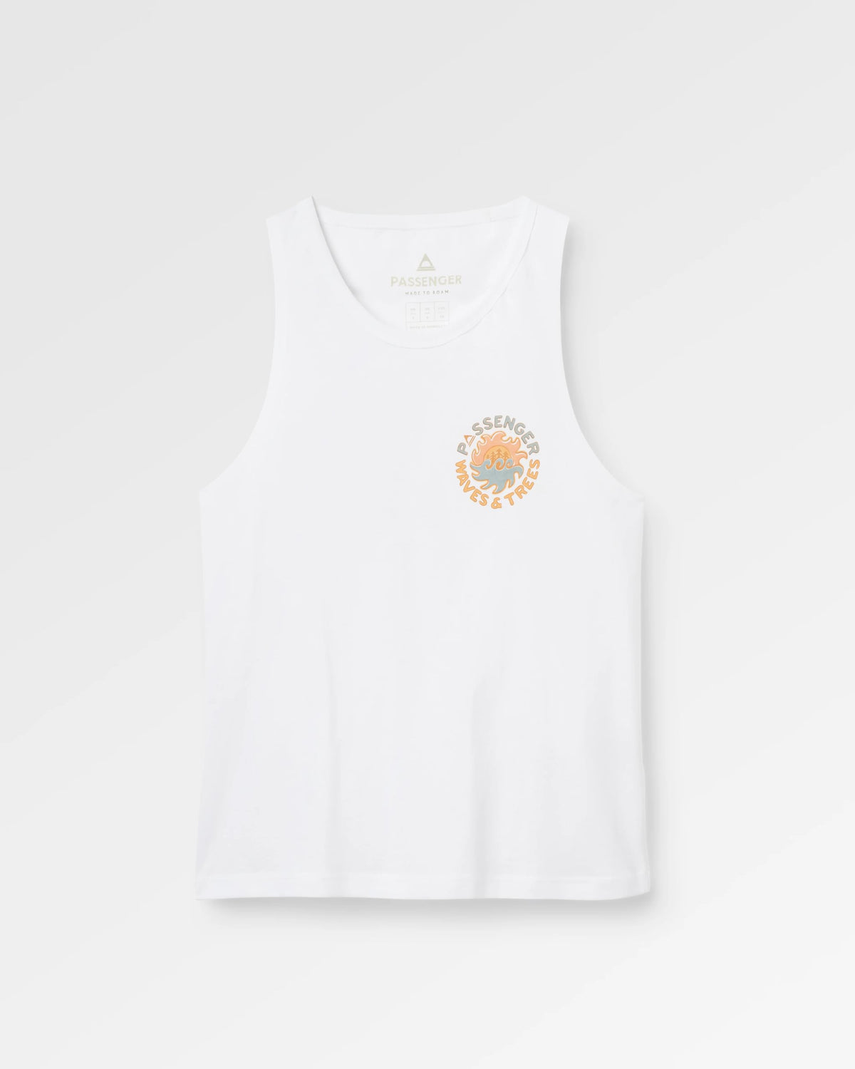 Dune Women's Vest - White - Flatlay