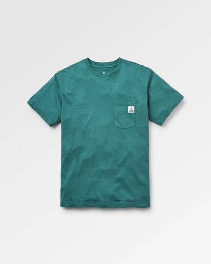 Heritage Relaxed Fit T-Shirt - Deep Ocean Marl - Flatlay