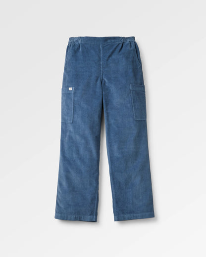 Someday Cotton Corduroy Trouser - Dark Denim - Flatlay