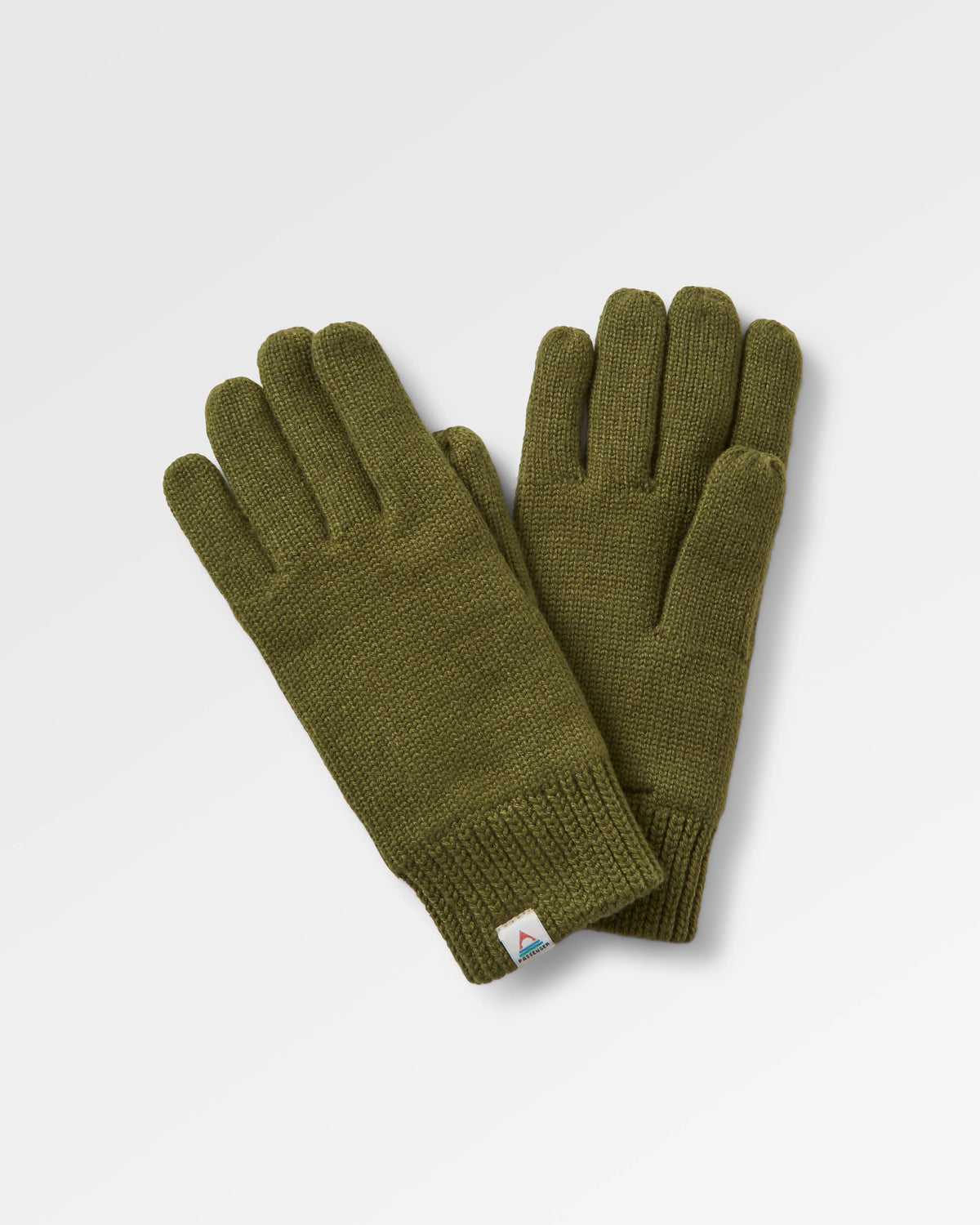 Gale Knitted Gloves - Khaki - Flatlay