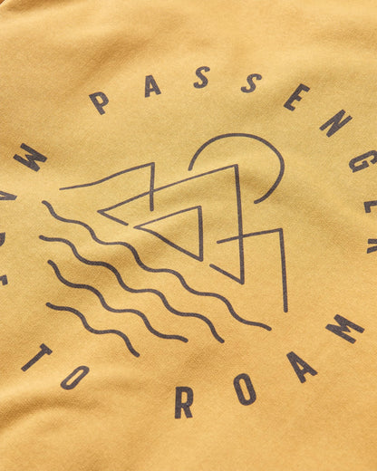 Escapism Regular Fit Sweatshirt - Mustard Gold - Flatlay