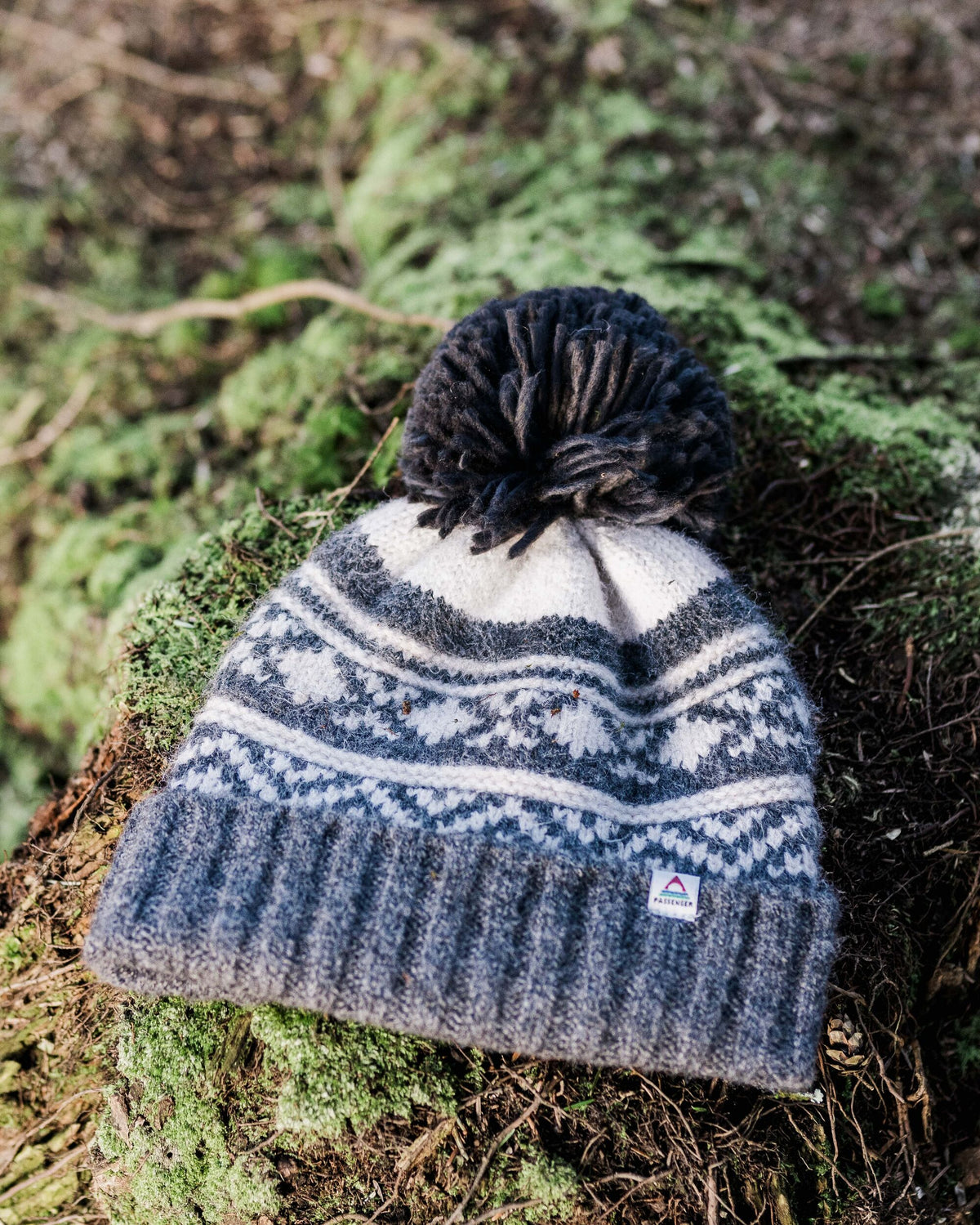 Lodge Bobble Hat - Black - Lifestyle