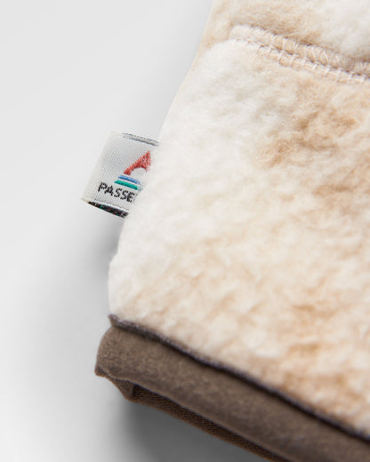 Maine 1/2 Zip Sherpa Fleece - Abstract Mountain Birch - Flatlay