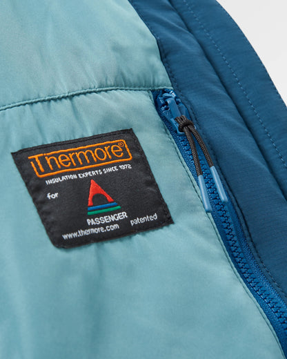 Shasta Lightweight Thermore® Insulated Jacket - Rich Navy/Dark Denim/Arctic - Flatlay