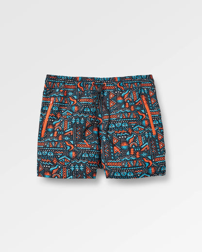 Way Out NetPlus® All Purpose Short - Elemental Geo Black - Flatlay
