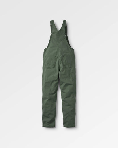 Vantage Cotton Canvas Dungaree - Khaki - Flatlay
