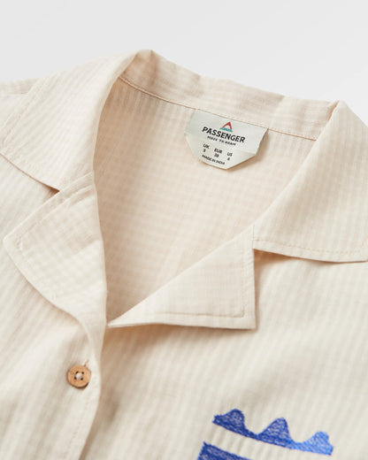 Arden Short Sleeve Shirt - Vintage White - Flatlay