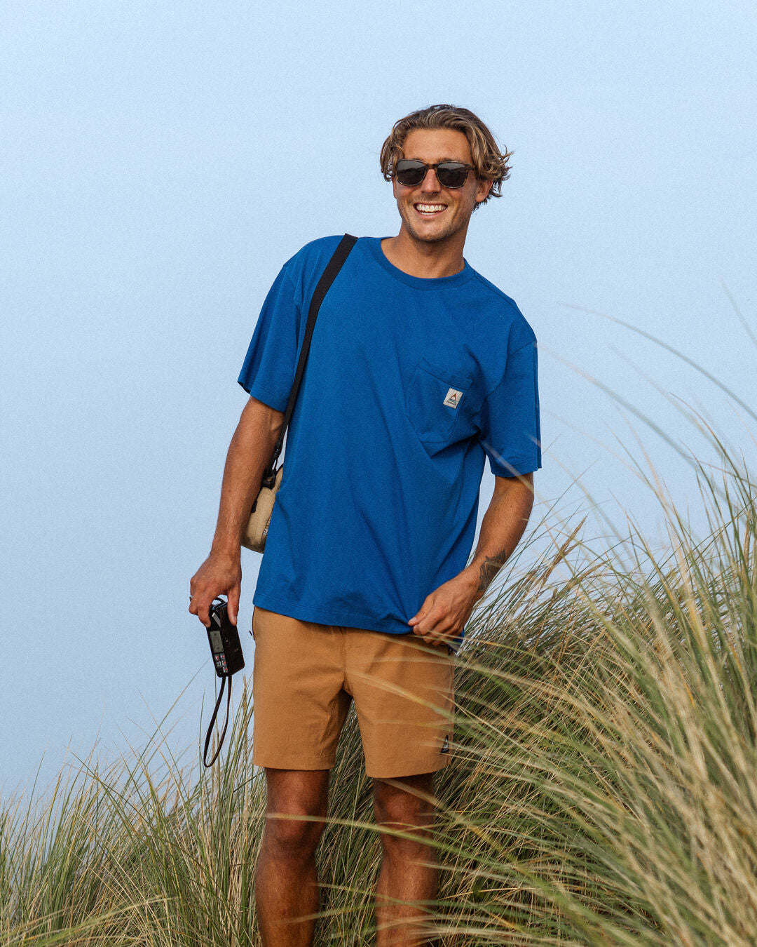 Heritage Relaxed Fit T-Shirt - True Blue - Lifestyle