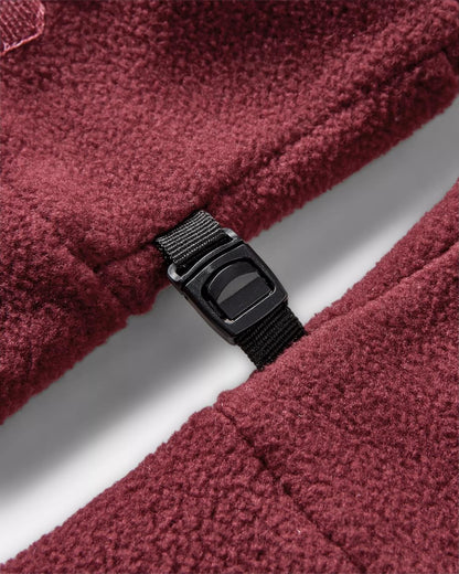 Stem Polar Convertible Mittens - Wine - Flatlay