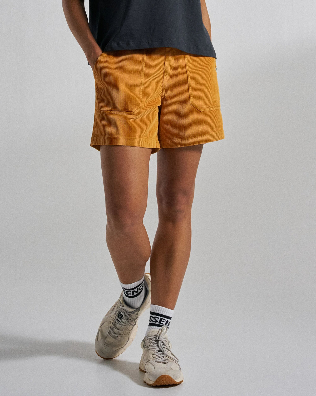 Avian Cord Short - Spruce Yellow - Studio Model