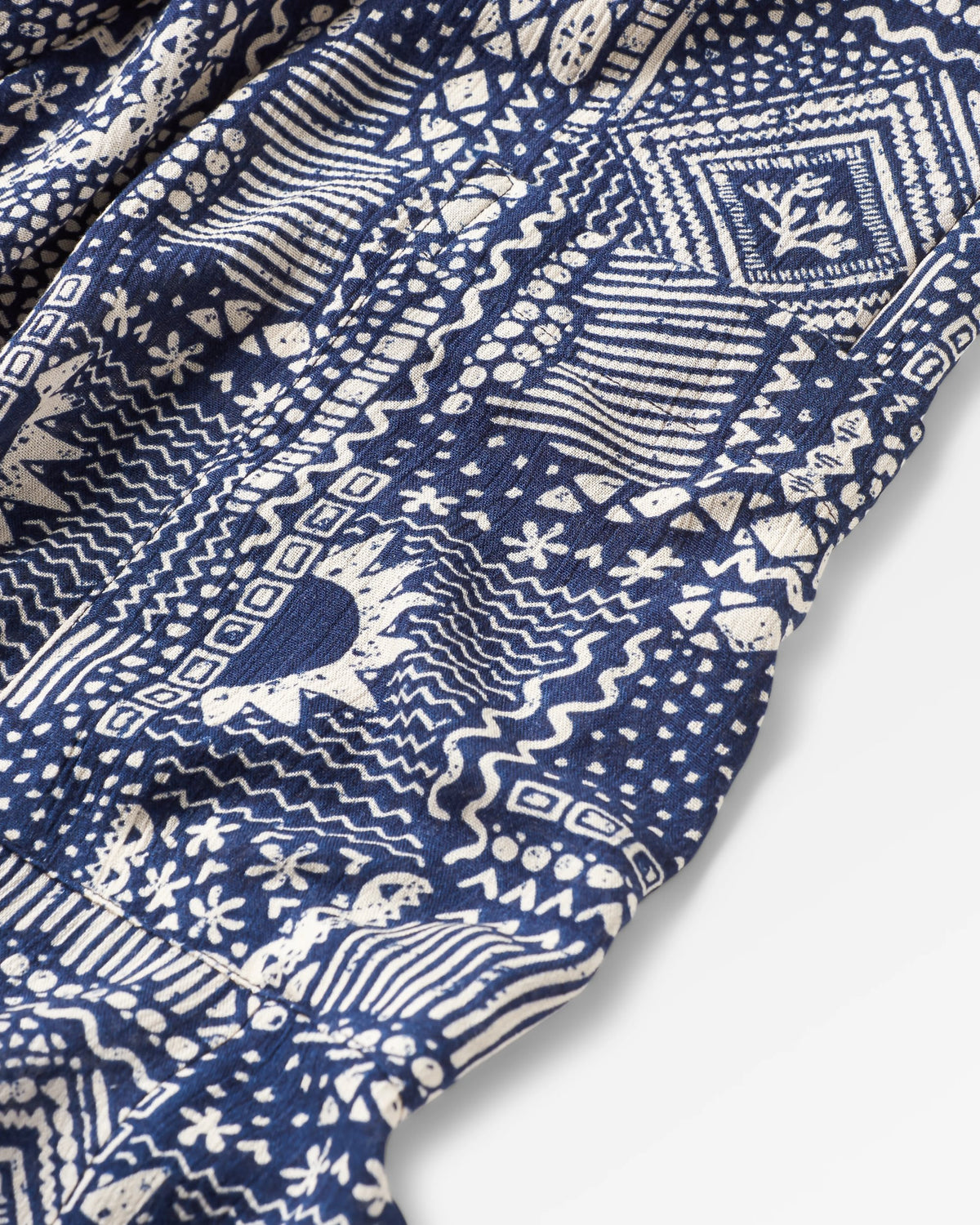 Thimbleberry Jumpsuit - Vintage Patchwork Navy - Flatlay