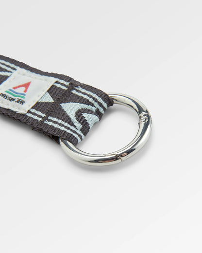 Travel Key Ring - Stepping Stone - Surf Spray/Charcoal - Flatlay