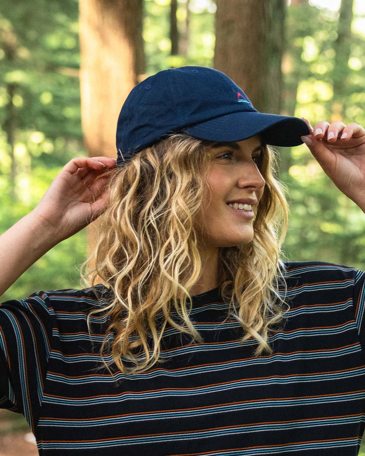 Classic 6 Panel Cap - Rich Navy - Lifestyle - Female