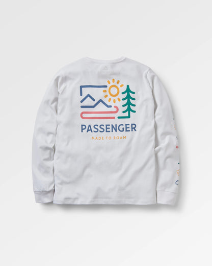 Phoenix LS T-Shirt - White - Flatlay