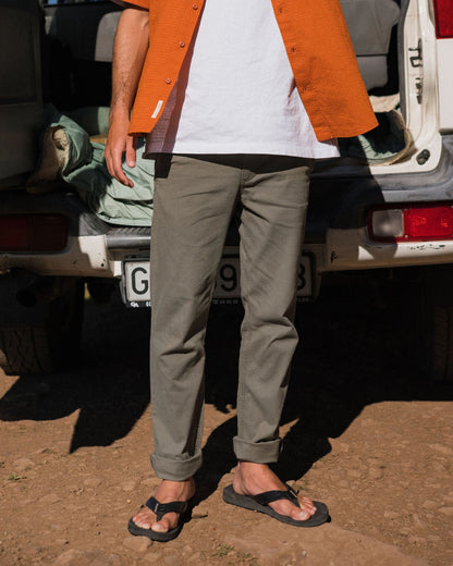 Horizon Regular Fit Trouser - Dusty Olive - Lifestyle