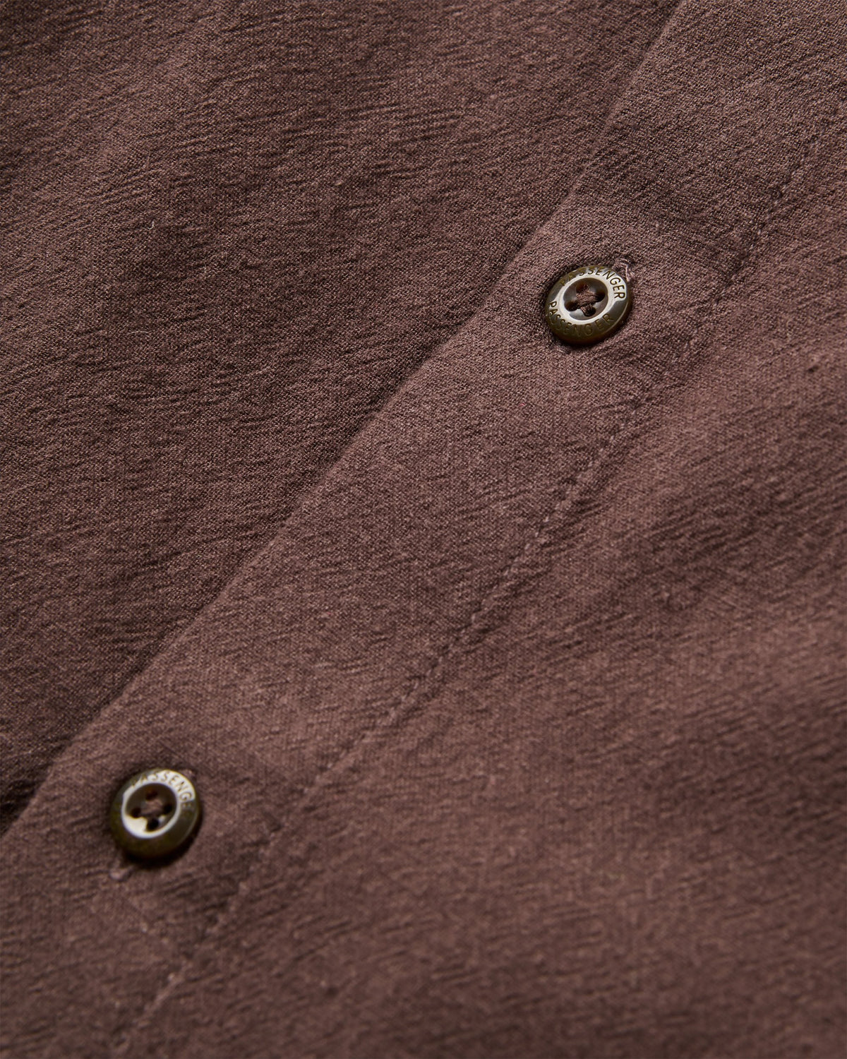 Chill Textured Short Sleeve Shirt - Espresso - Flatlay