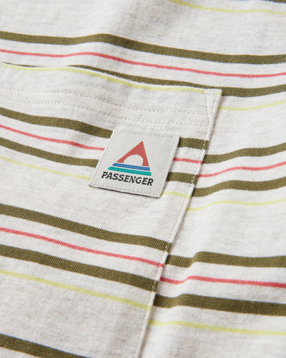 Retro Relaxed Fit T-Shirt - Birch Marl - Flatlay