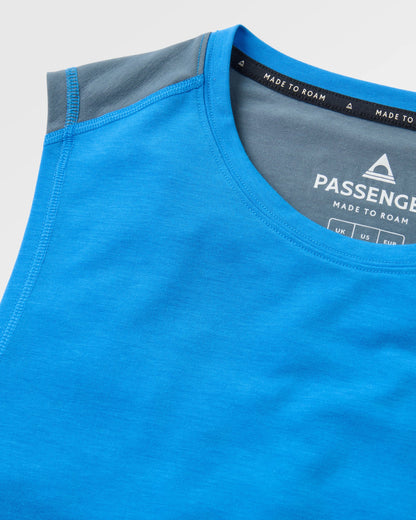 Solstice Drirelease® Active Vest - Storm Grey/Marine Blue - Flatlay