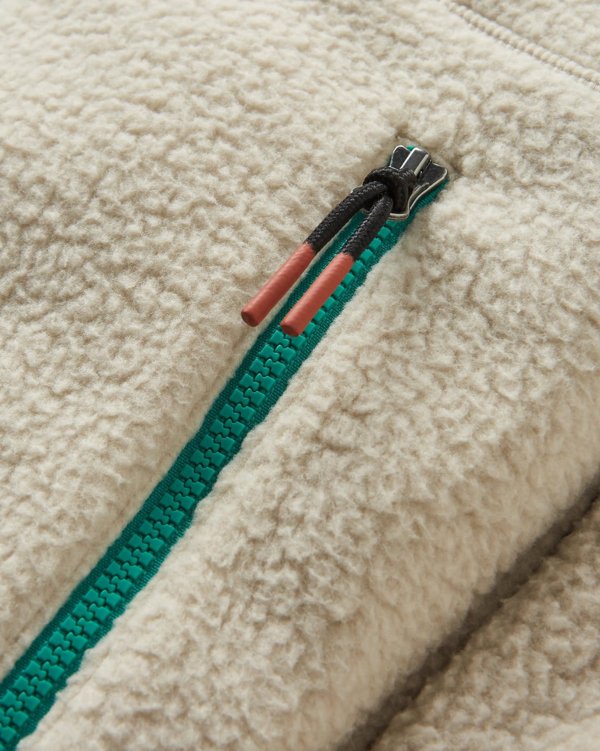 Maine 1/2 Zip Sherpa Fleece - Oatmeal - Flatlay