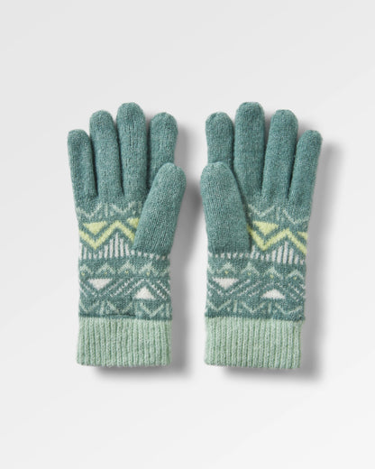 Nettle Knitted Gloves - Arctic - Flatlay