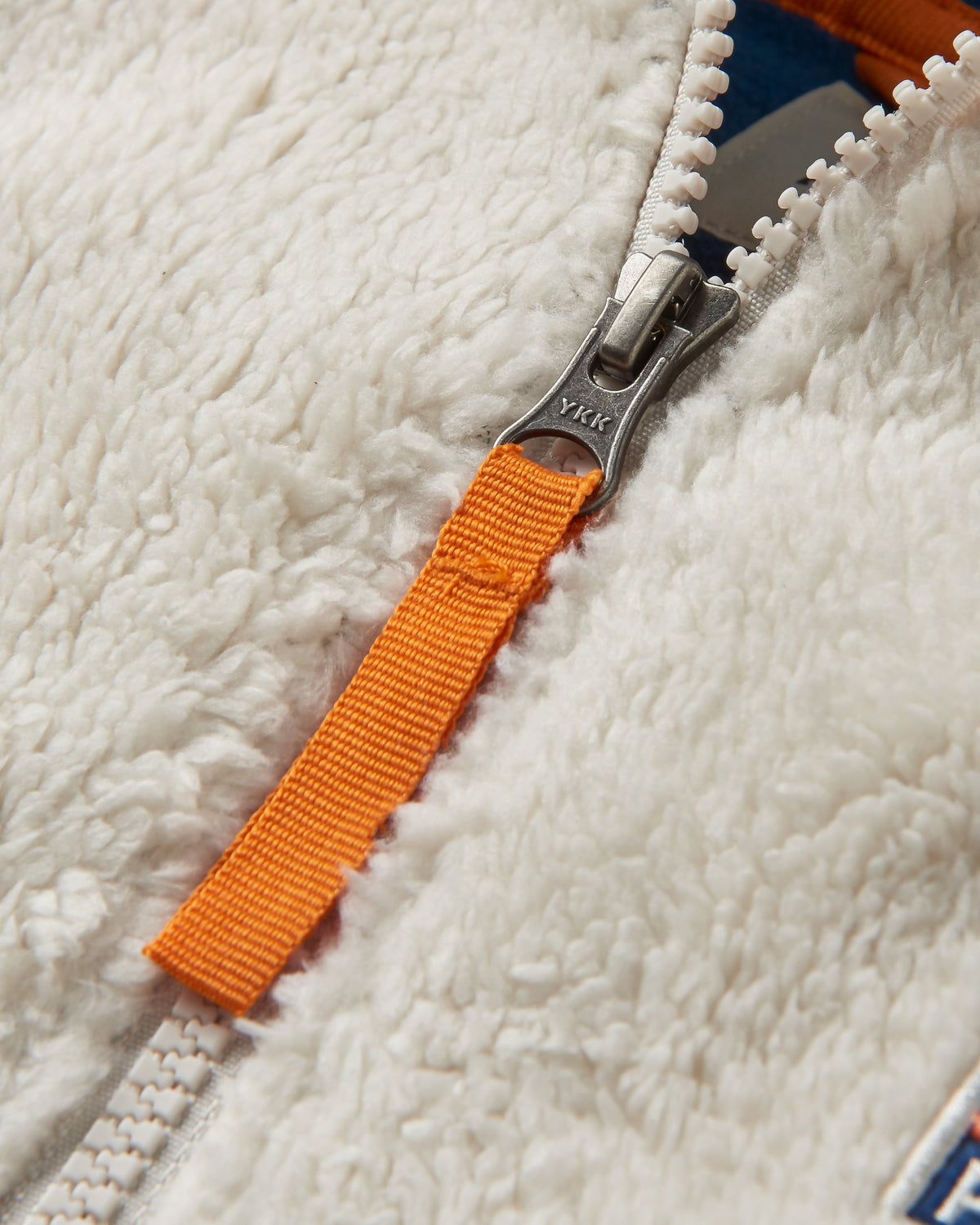 Nestling Polar-Lined Sherpa Fleece - Tidal Blue - Flatlay