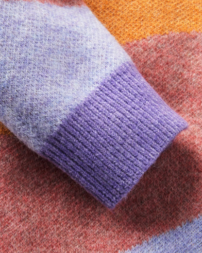 Scenic Knitted Jumper - Scenic Sunrise Orange - Flatlay