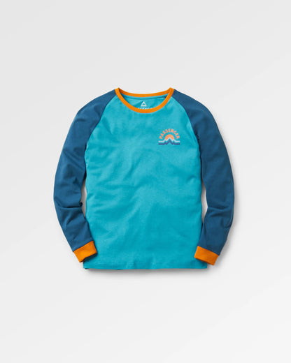 Riser LS T-Shirt - Atlantic Blue - Flatlay