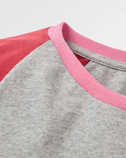 Riser LS T-Shirt - Grey Marl - Flatlay