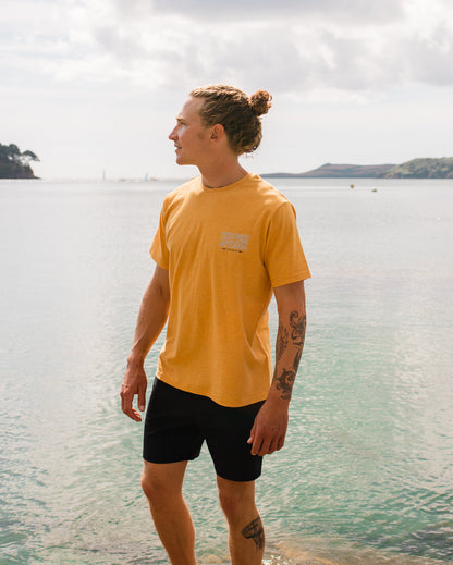 Yuca Cotton T-Shirt - Dusty Ochre Marl - Lifestyle