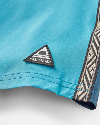 Hollow Boardshort - Blue Pool - Flatlay