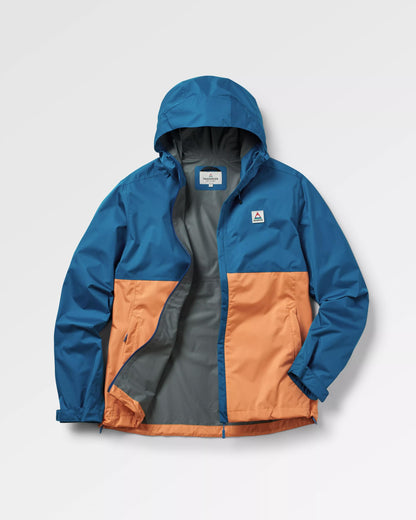 Season Water Resistant Jacket - Corsair Blue/ Apricot - Flatlay