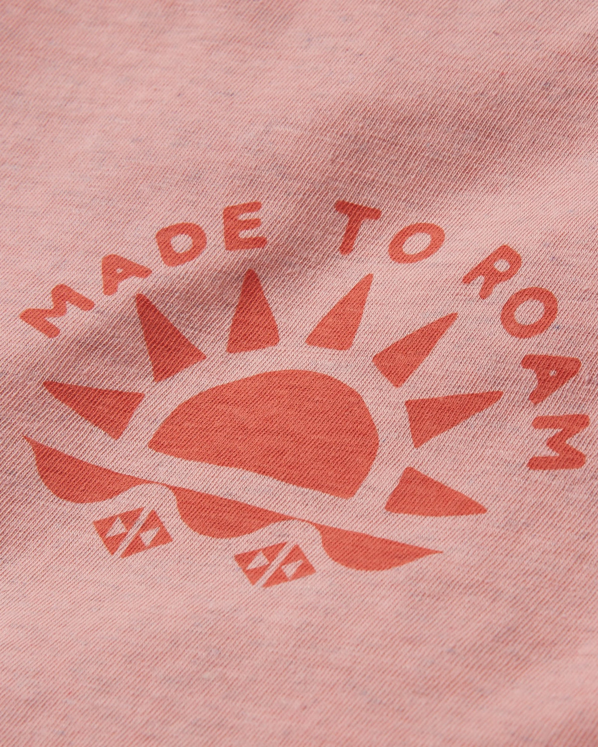 Sunburst T-Shirt - Soft Shell Pink - Flatlay