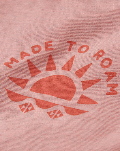 Sunburst T-Shirt - Soft Shell Pink - Flatlay