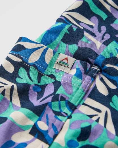 Day Dream Trouser - Mountain Foliage Purple - Flatlay