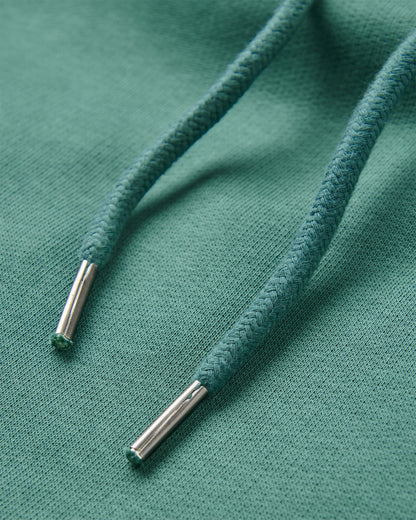 Snapshot Cotton Relaxed Fit Hoodie - Deep Ocean - Flatlay