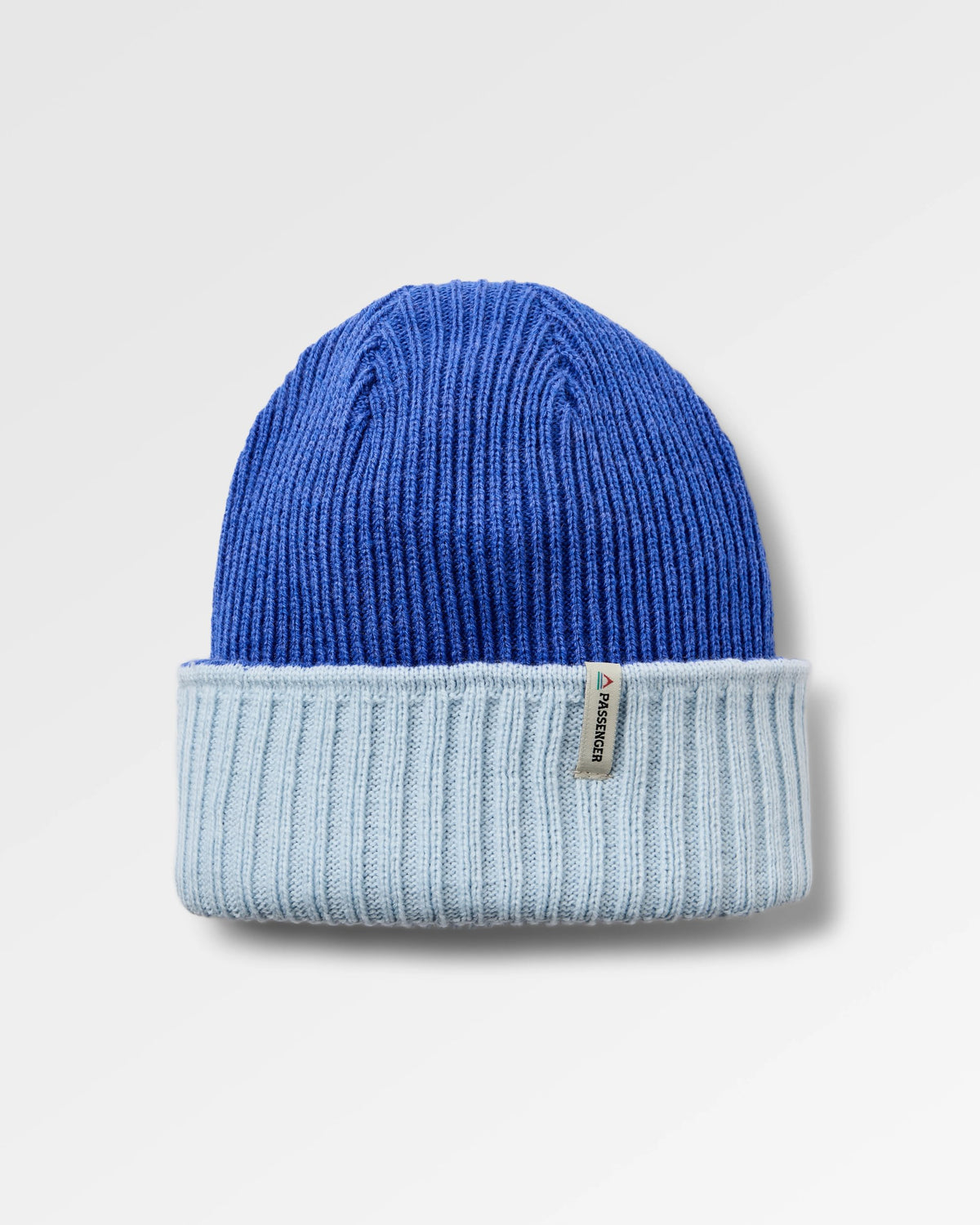 Outlook Reversible Beanie - Ice Blue / Electric Blue - Flatlay