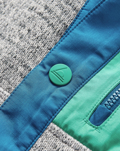 Women's Amber Polartec® Fleece - Grey Marl - Flatlay