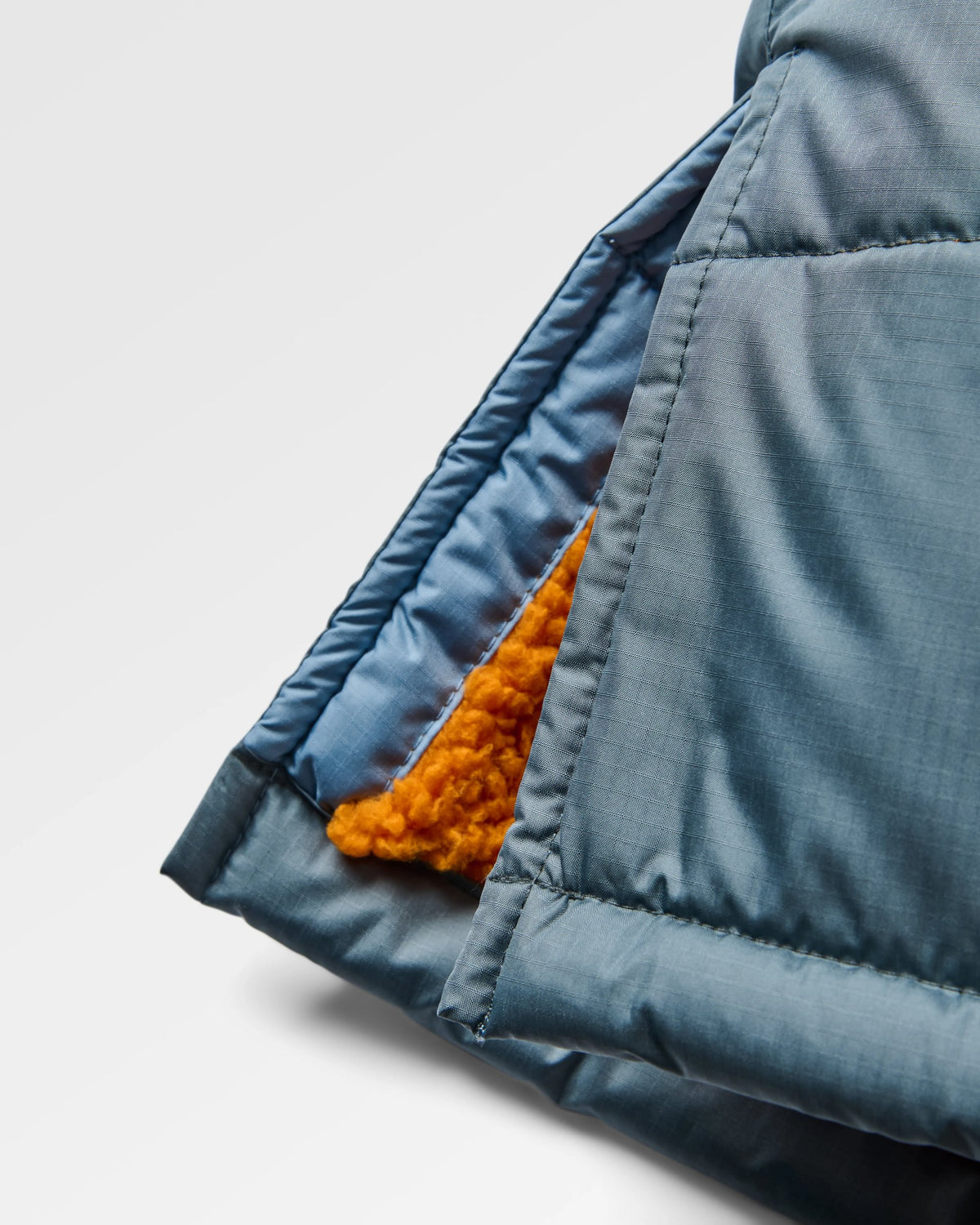 Waves Sherpa Lined Changing Robe - Faded Denim/Storm Grey - Flatlay