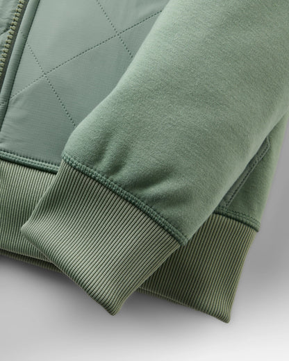 Women's Solscape Active Hoodie - Pistachio Marl - Flatlay