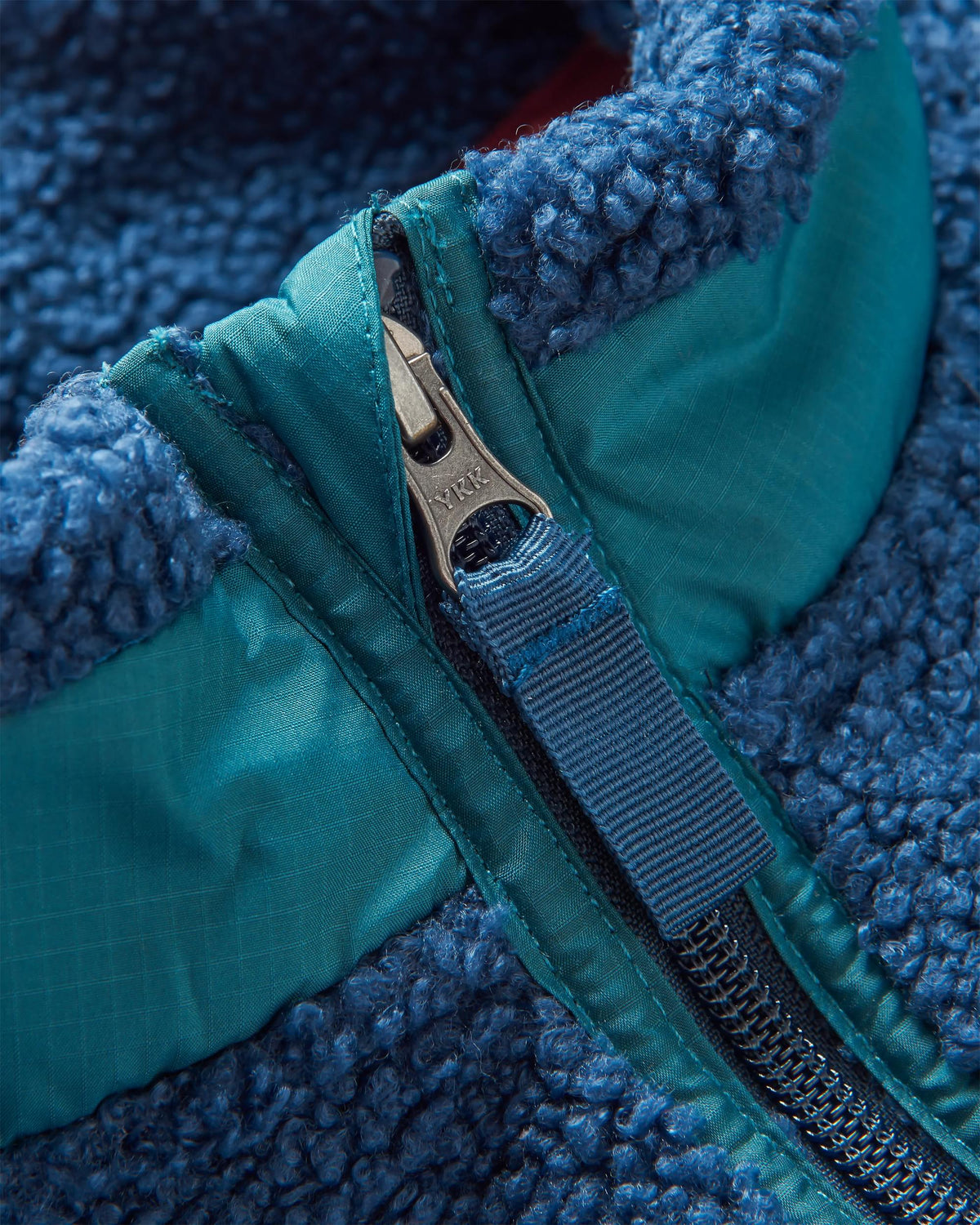 Born Explorer Polar-Lined Sherpa Fleece - Dark Denim - Flatlay