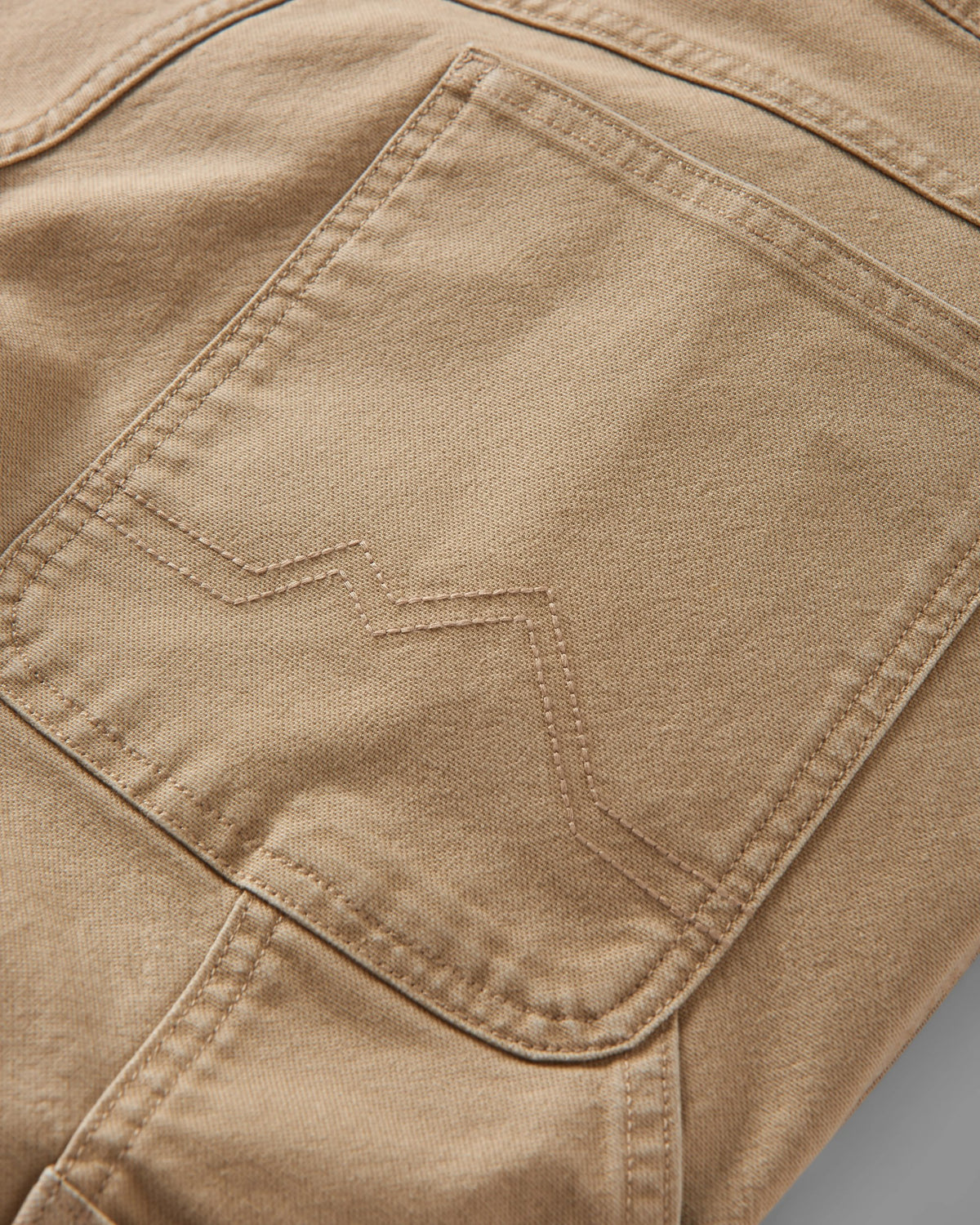 Vantage Cotton Canvas Trouser - Biscuit - Flatlay
