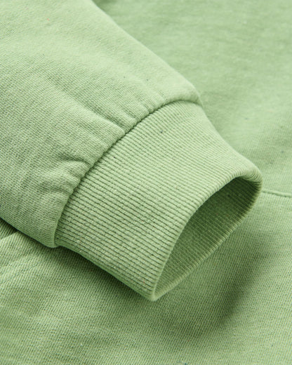 Dune Oversized Hoodie - Stem Green Marl - Flatlay