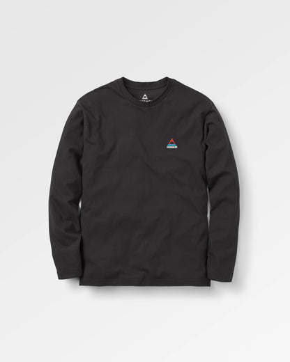 Vita Cotton Relaxed Fit LS T-Shirt - Black - Flatlay